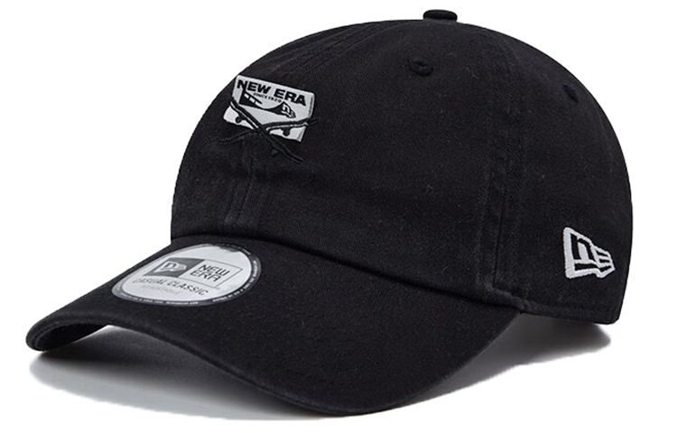 

New Era Черная бейсболочка с вышитым логотипом в винтажном стиле, Baseball Cap