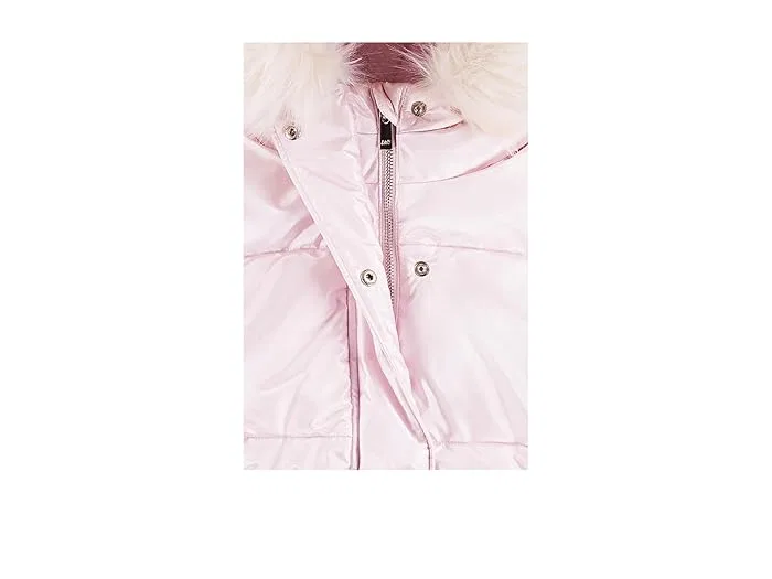 Пуховик детский Shiny Ultra Puffer abercrombie kids, Cradle Pink — фото 4