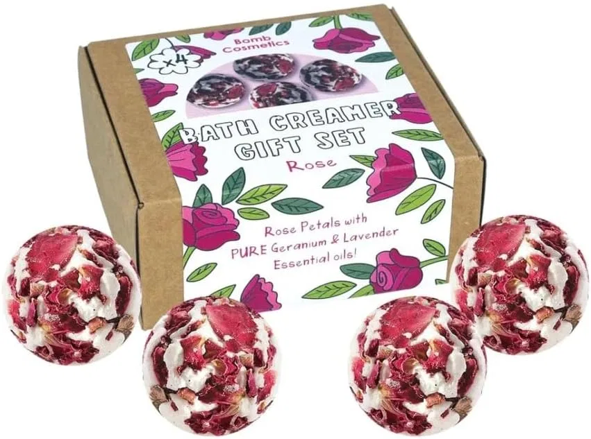Подарочный набор кремов для ванны Bomb Cosmetics Rose Bath Cream Bomb Cosmetics
