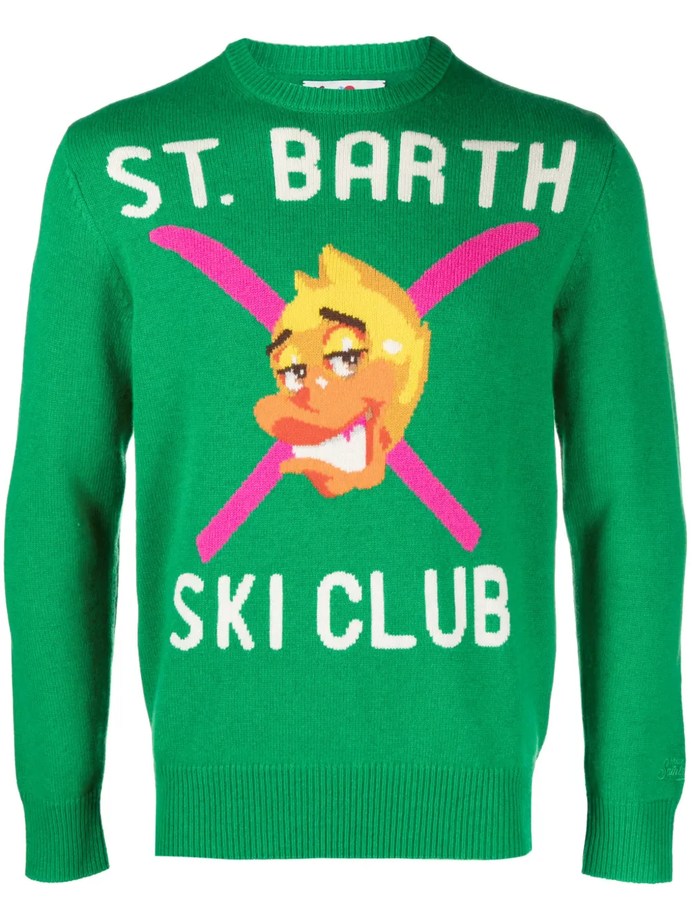

Джемпер Duck Ski Club вязки интарсия MC2 SAINT BARTH, зеленый
