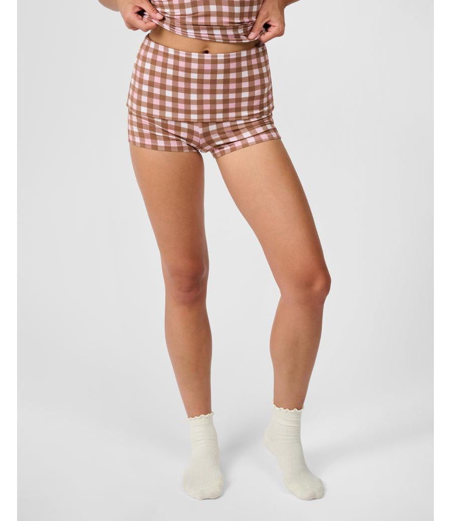 

Шорты для сна с откидной спинкой WeWoreWhat, Pink/brown