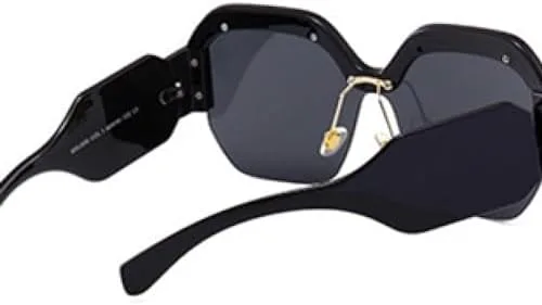 

Солнцезащитные очки 2026 Square для женщин, модель «кошачий глаз», с заклепками, фиолетовая полуободковая оправа, модные солнцезащитные очки MTZJH, C4 Blue