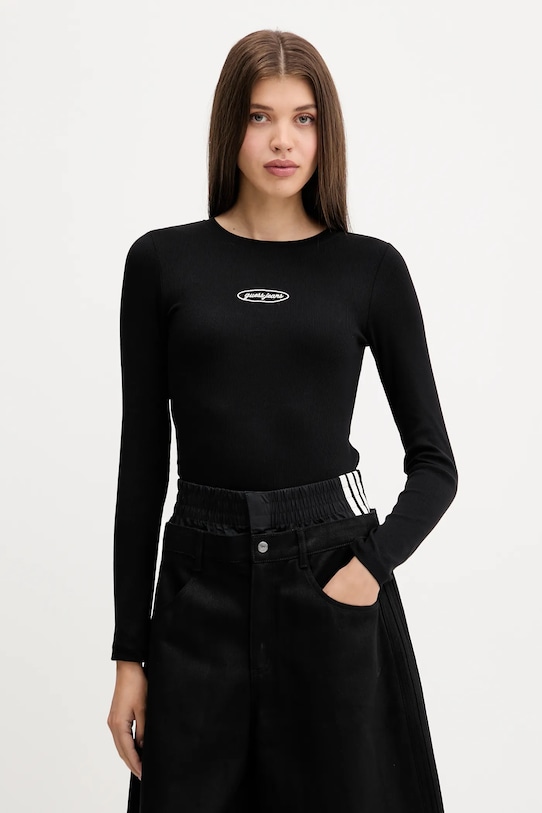 

Лонгслив Guess Jeans, черный