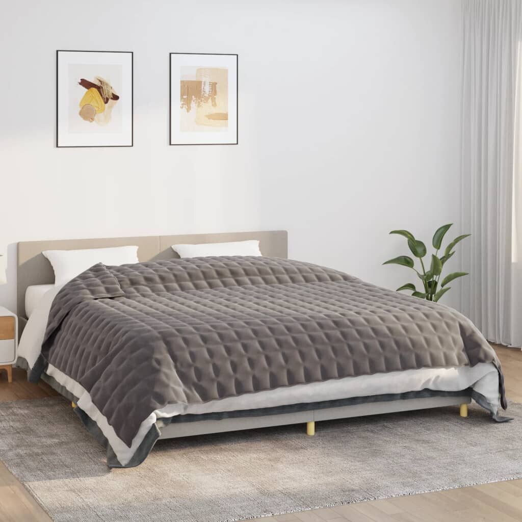 

Одеяло утяжеленное The Living Store серое 235х290 см, 11 кг ткань
