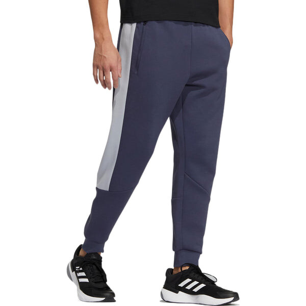 Спортивные штаны Men's adidas St Blok Knpnt Logo Printing Elastic Waistband Bundle Feet Sports Pants/Trousers/Joggers Blue, синий — фото 4