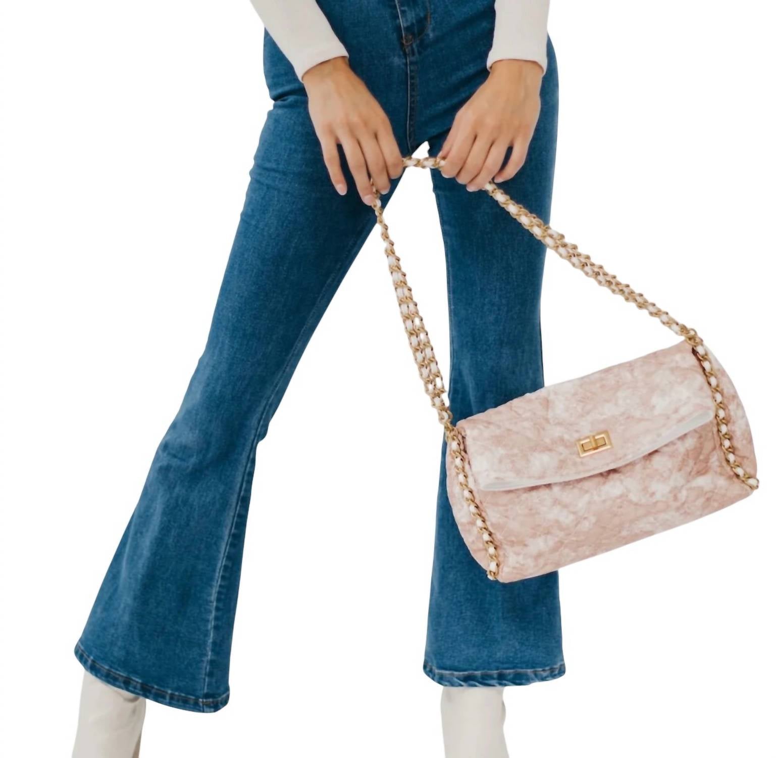 

Сумка через плечо Leia Chain в розово-кремовом цвете Pretty Simple, Розовый, Сумка через плечо Leia Chain в розово-кремовом цвете Pretty Simple