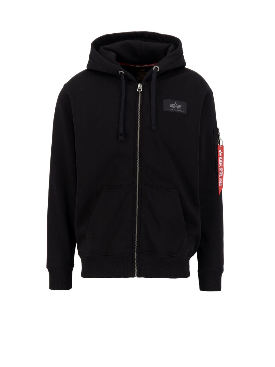 

Толстовка с капюшоном на молнии ALPHA INDUSTRIES, черный