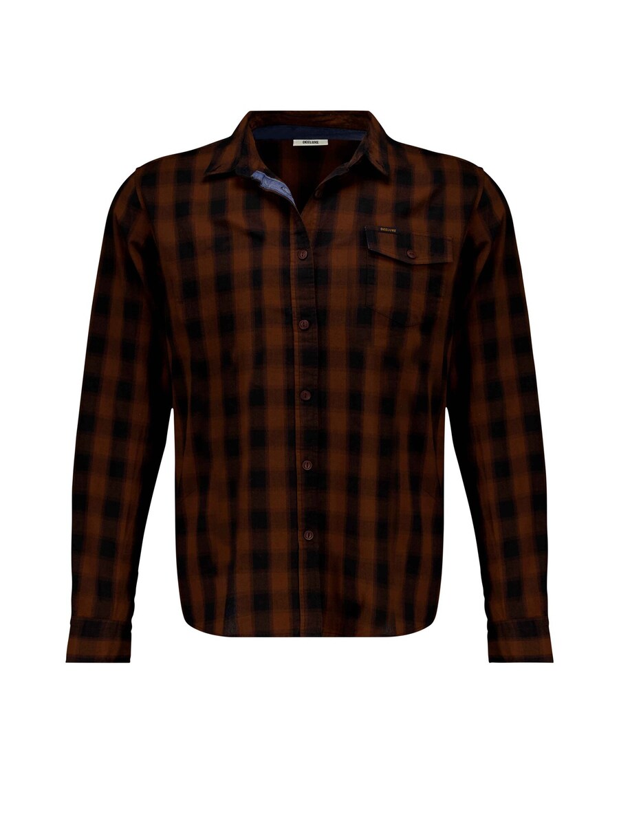

Рубашка на пуговицах классического кроя Deeluxe Pieter, коричневый