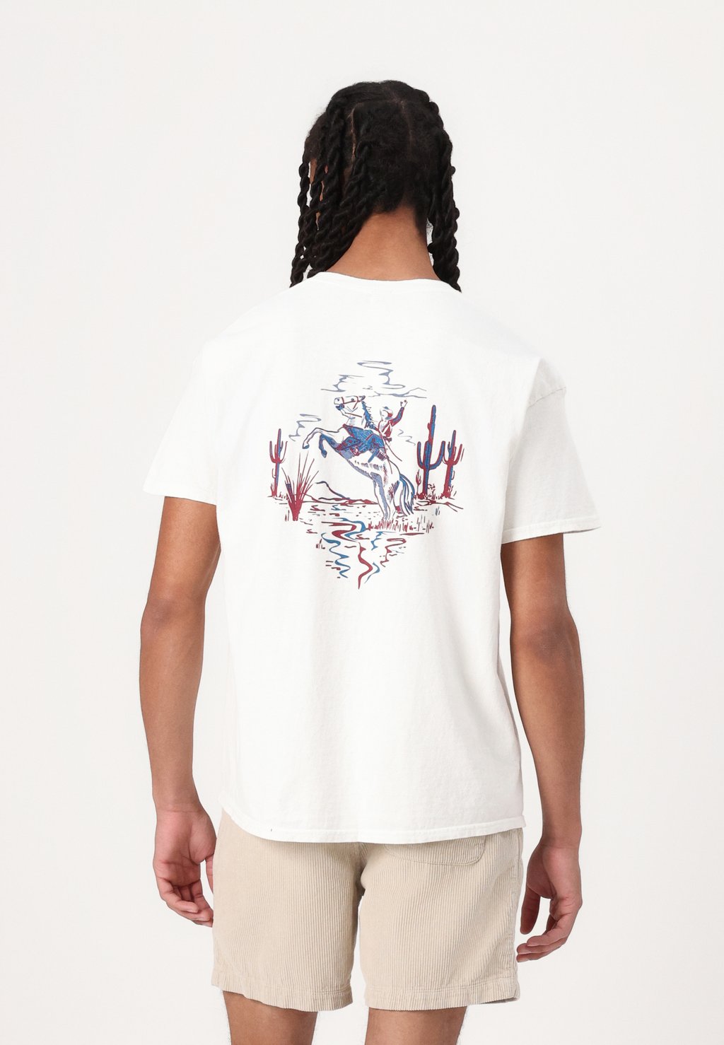 

Рубашка с принтом COWBOY PRINT TEE BDG Urban Outfitters, кремовый