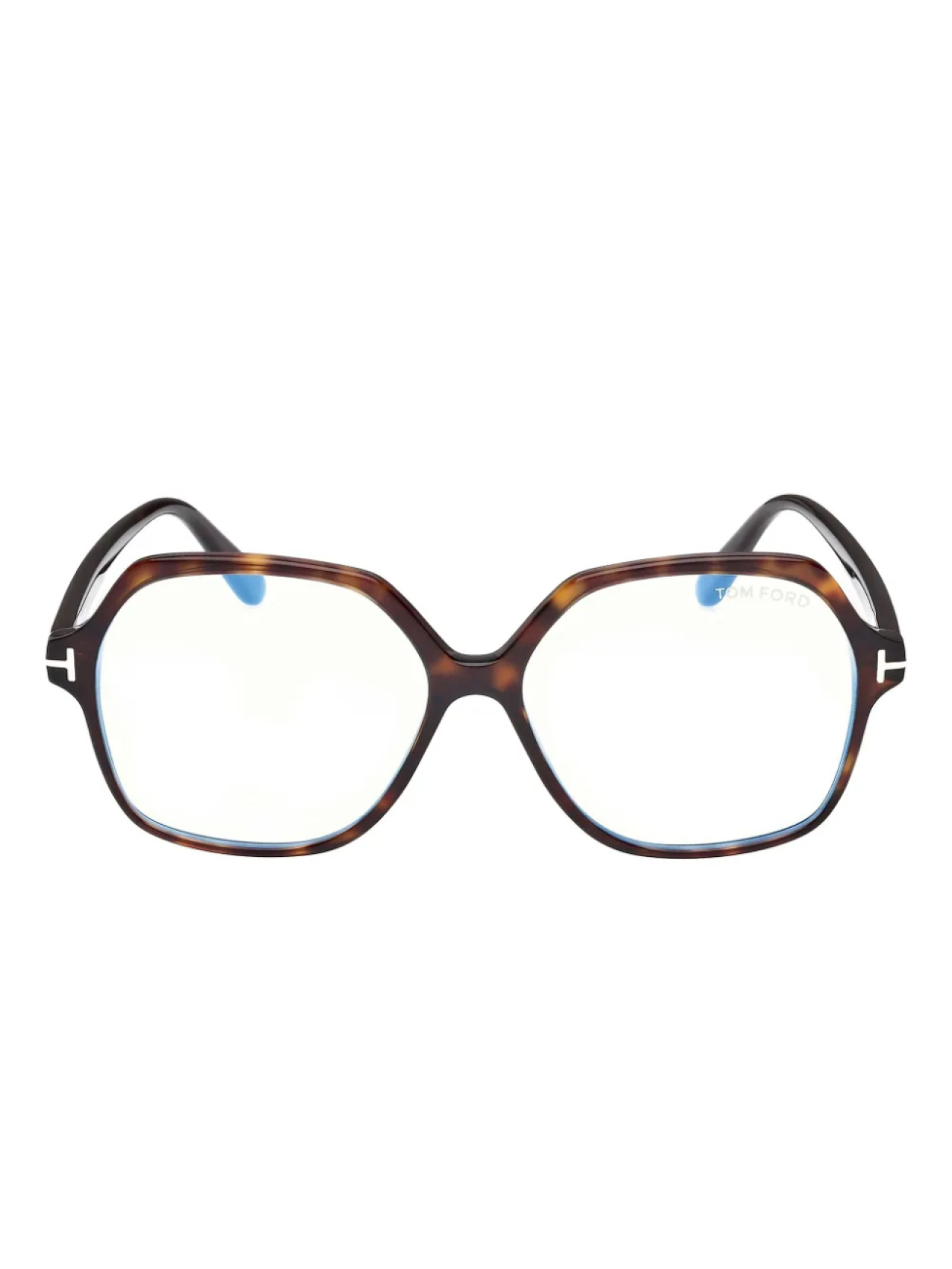 

TOM FORD Eyewear очки с восьмиугольной оправой, коричневый