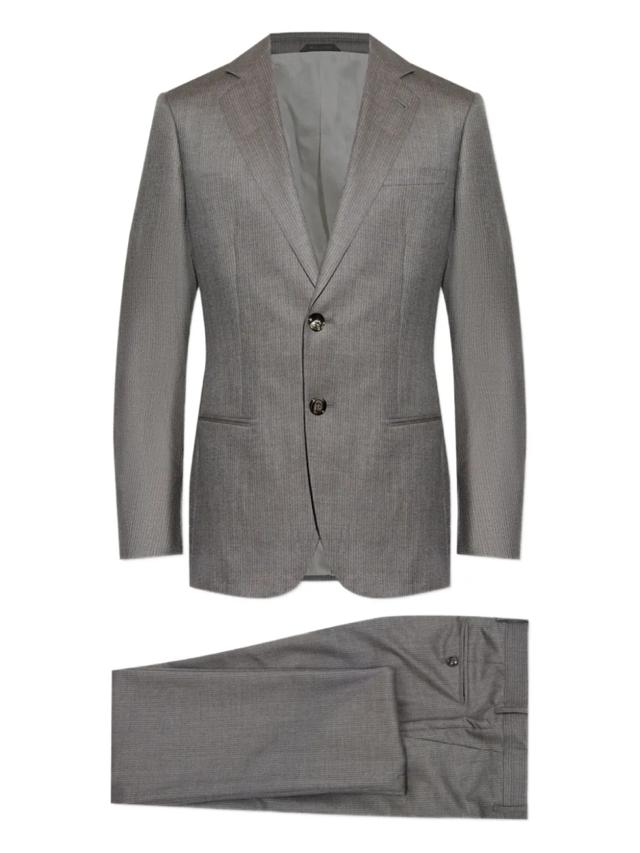 

Костюм в тонкую полоску Giorgio Armani, серый