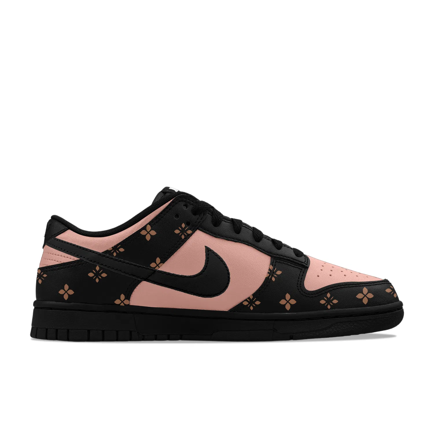 Кроссовки кожаные Nike Dunk Low Black Pink — фото 4