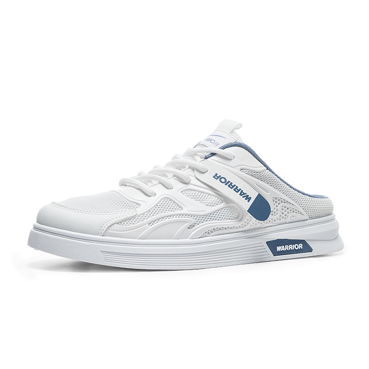 

WARRIOR Скелетон противоскользящие закрытые тапочки мужские White Blue Gray