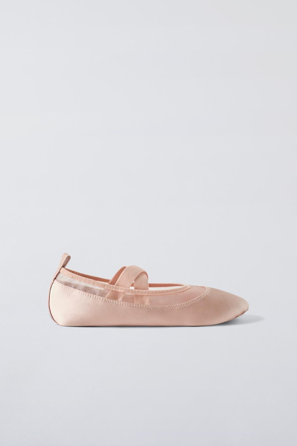 

Атласные балетки ZARA, розовый