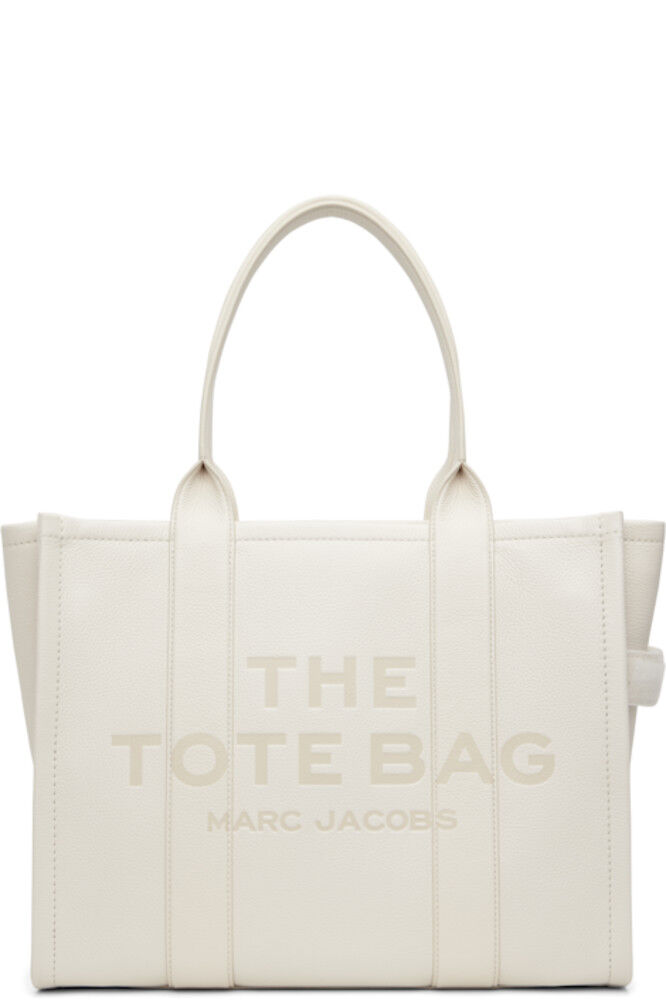 

Сумка-тоут «The Leather Large» цвета «Off-White» Marc Jacobs