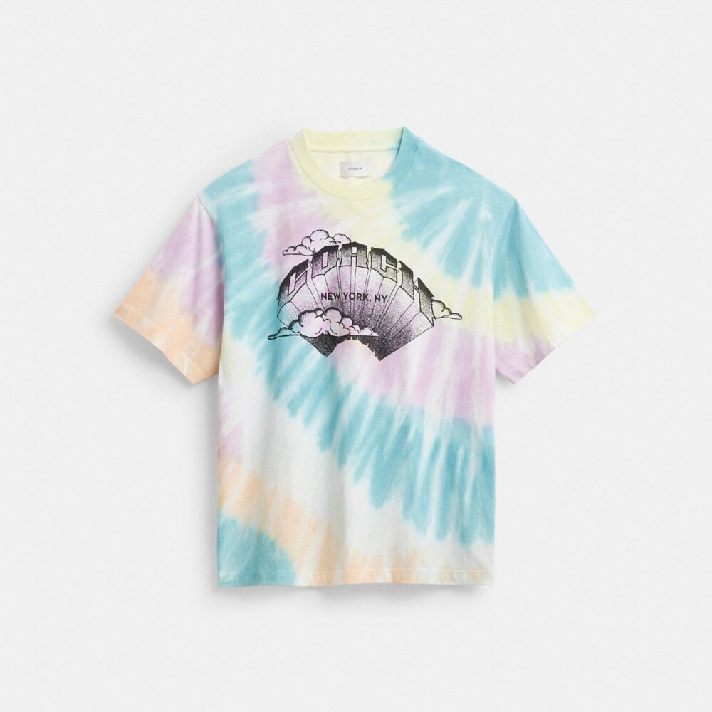 

Футболка COACH Tie Dye Crewneck, цвет Tie Dye