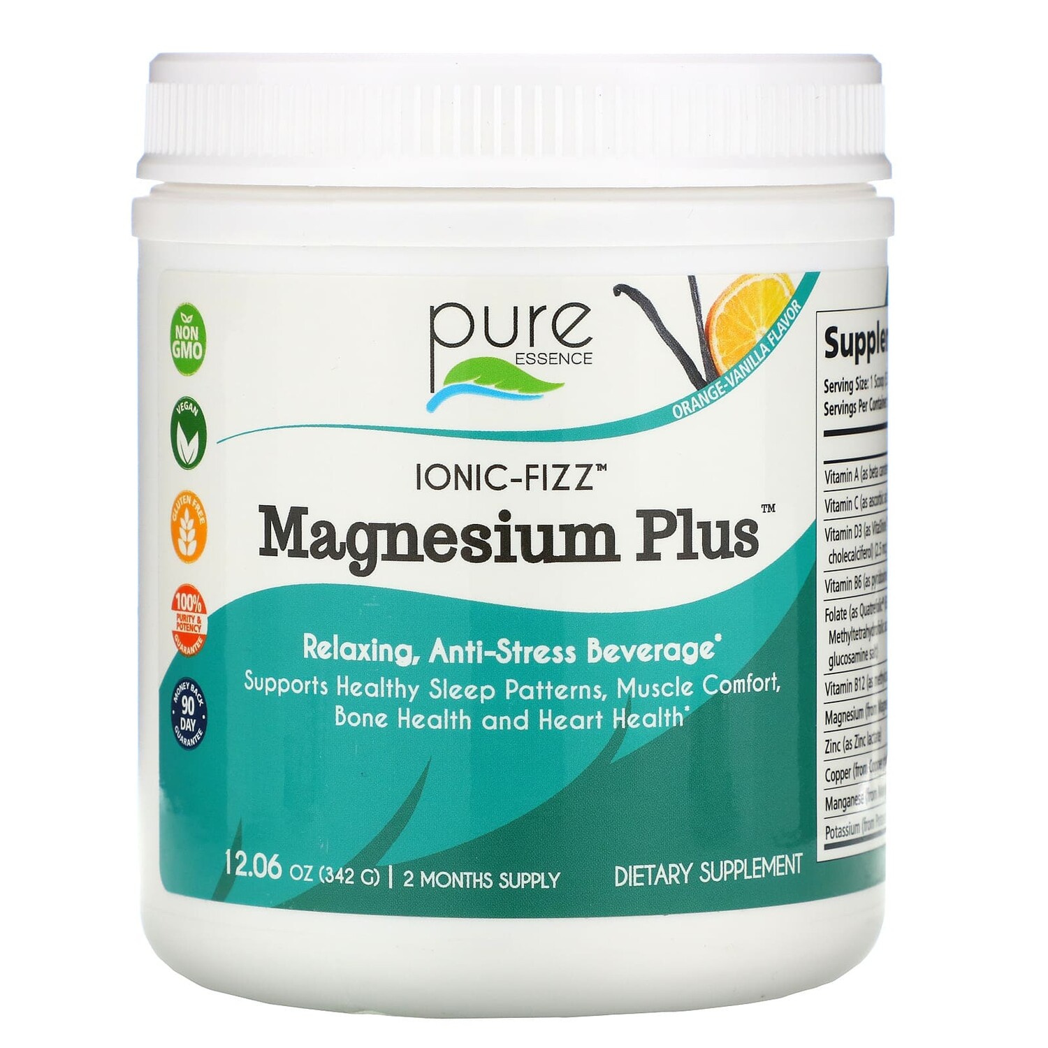 

Pure Essence Ionic-Fizz Magnesium Plus Апельсиново-ванильный 342 грамма