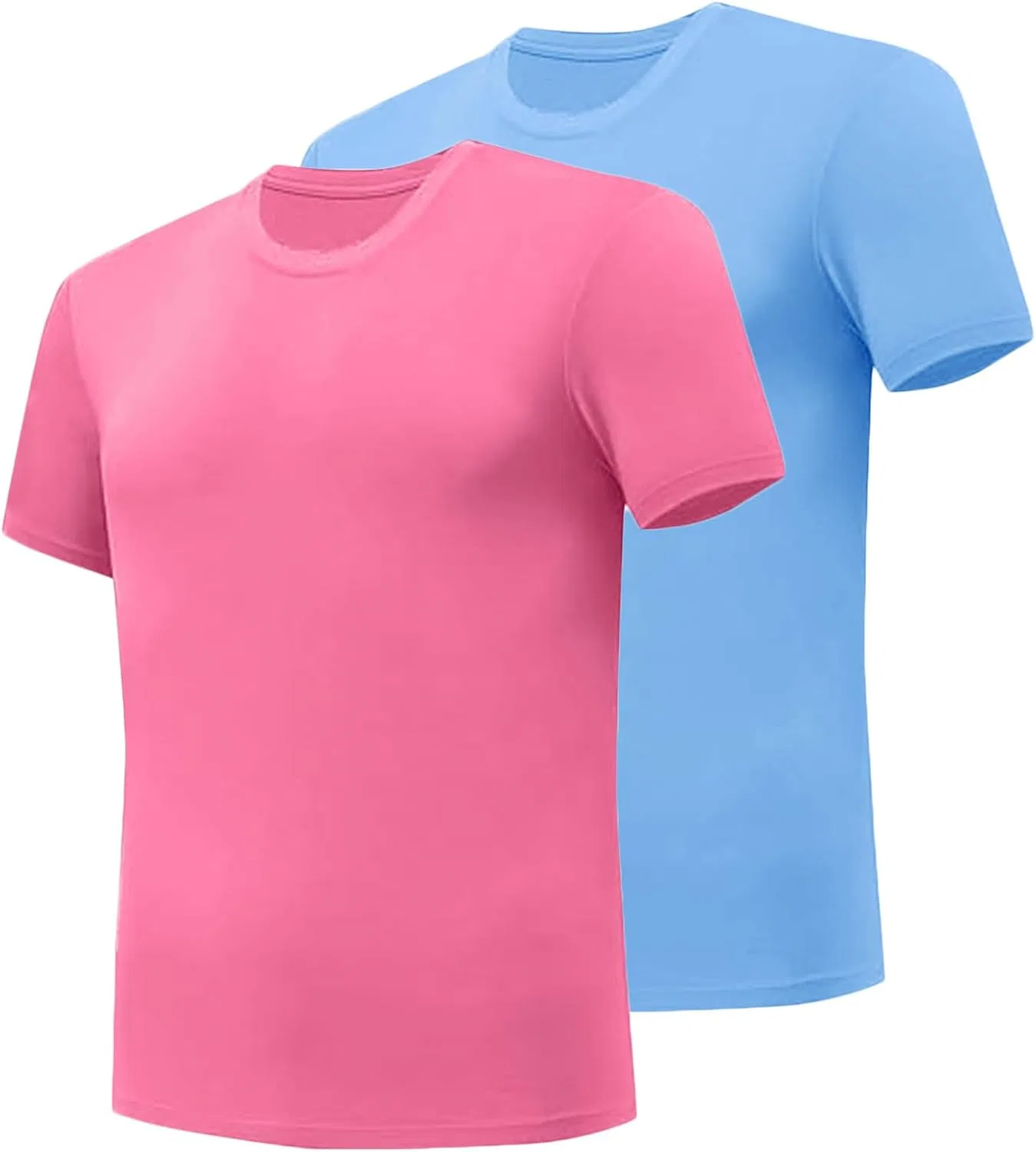 Мужская футболка для тренировок в комплекте из 2 штук, Hot Pink