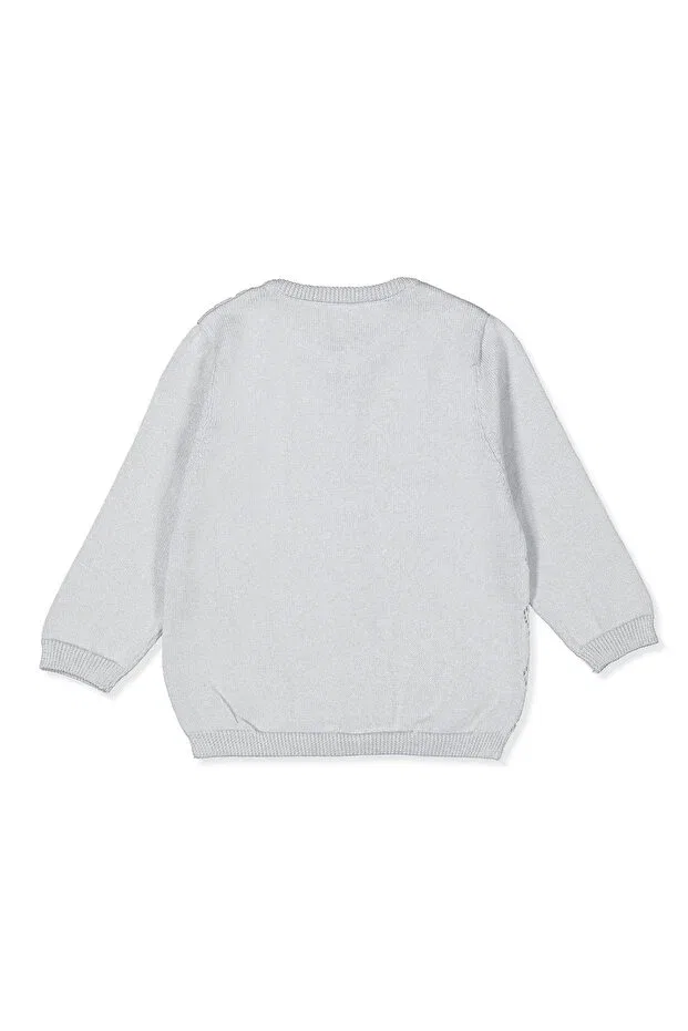 Детский кардиган с зигзагообразным узором Bebetto, Gray — фото 2