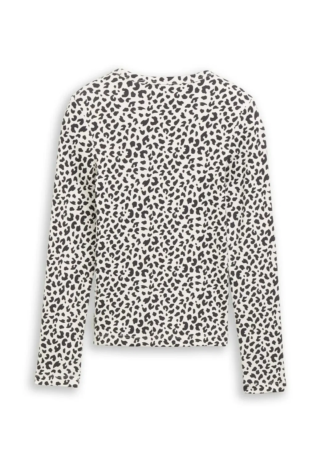 Футболка langarmshirt mit rippstruktur - топ с длинными рукавами Tom Tailor, White Dark Navy Leo — фото 2