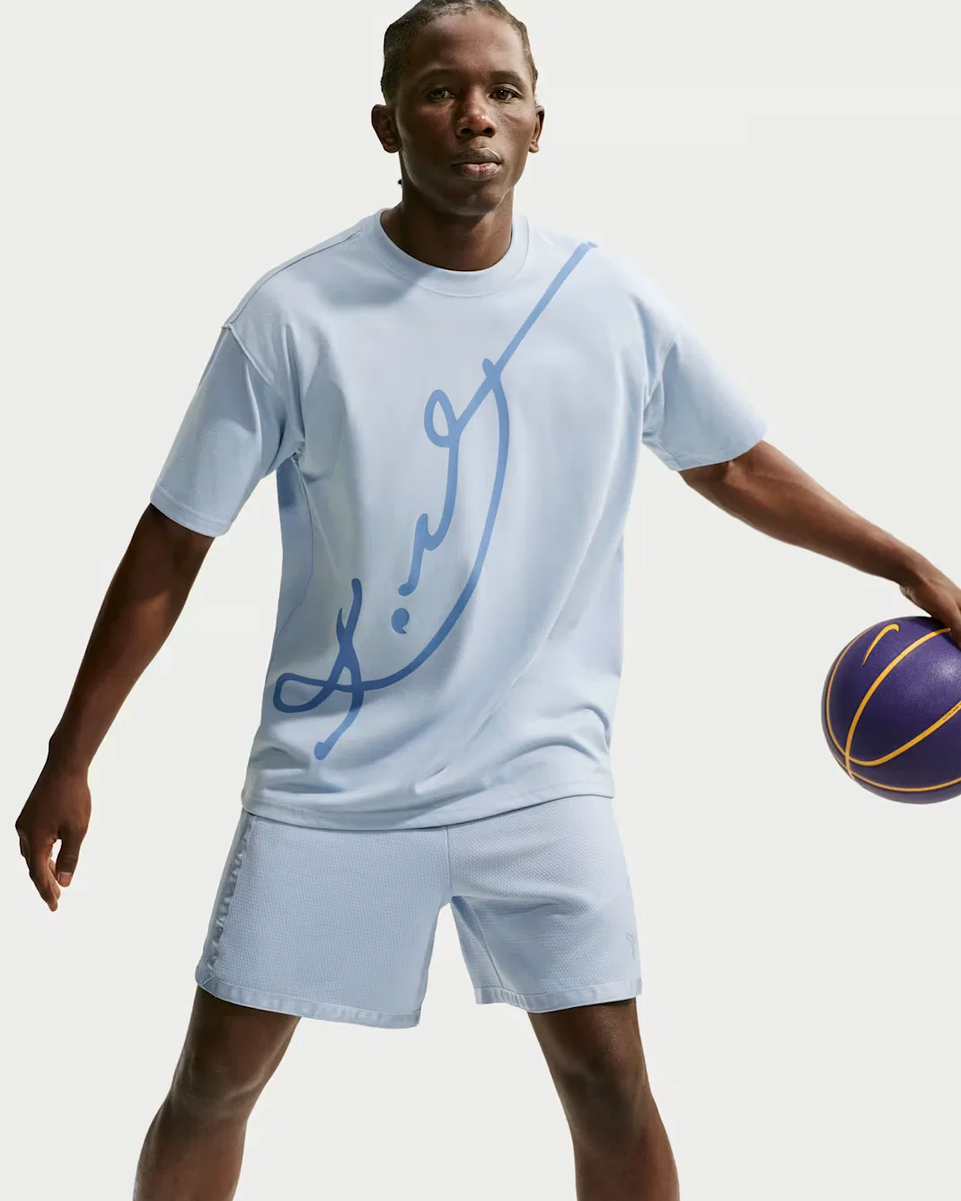 Мужская баскетбольная футболка Dri-FIT Kobe Nike, Light Armory Blue/Work Blue — фото 3