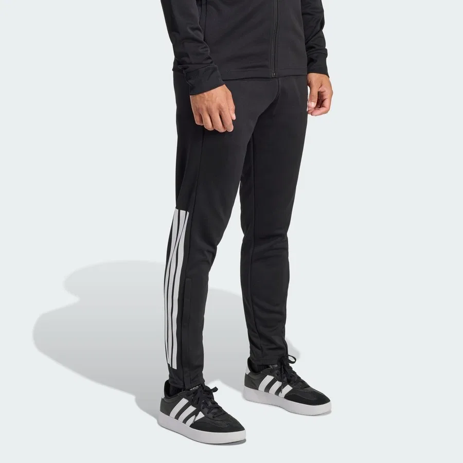 Спортивные брюки с зауженным кроем Climacool Sereno 3-Stripes adidas, Черно-белый