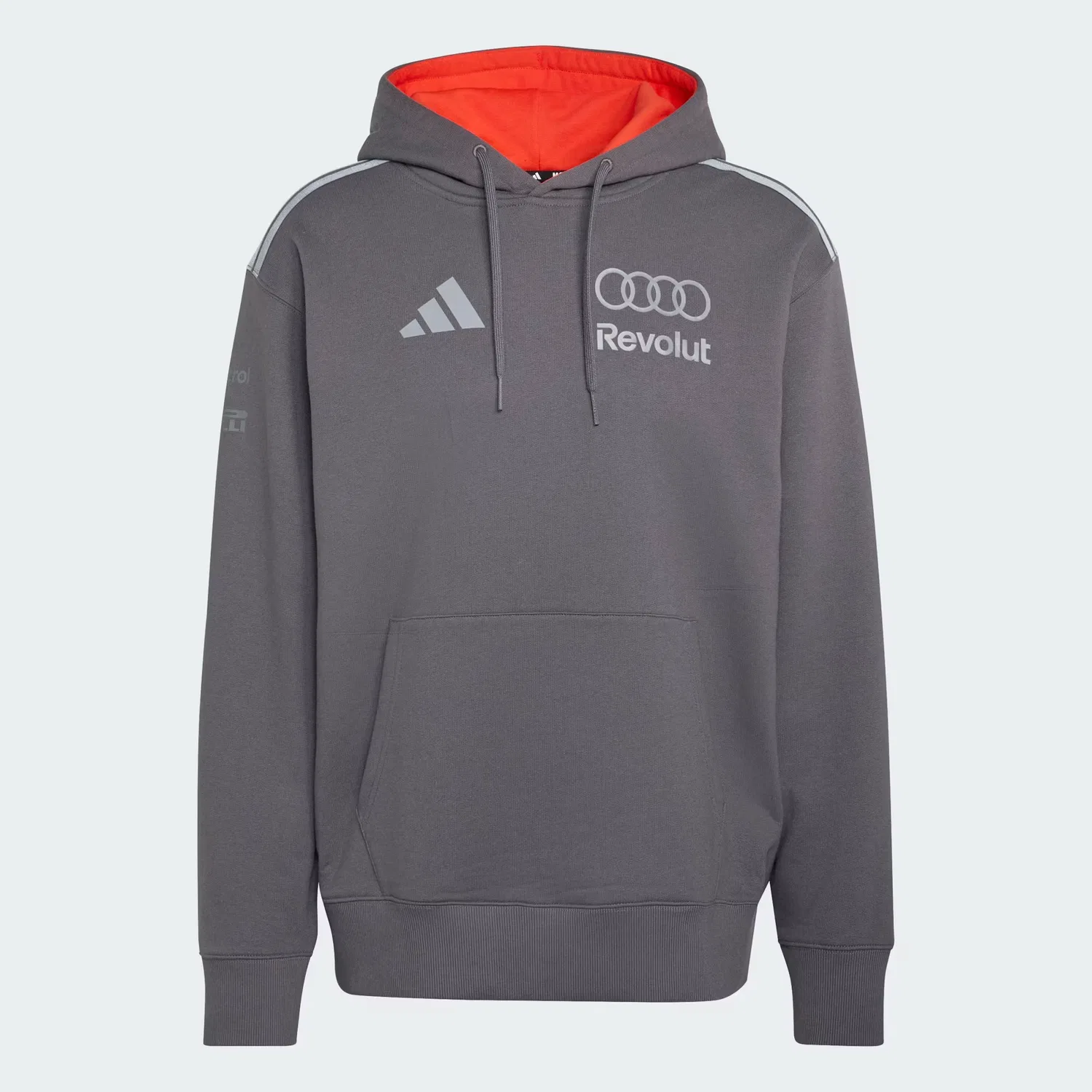 Мужская толстовка свободного кроя Audi Revolut F1 Team Driver Adidas Performance, серый — фото 4