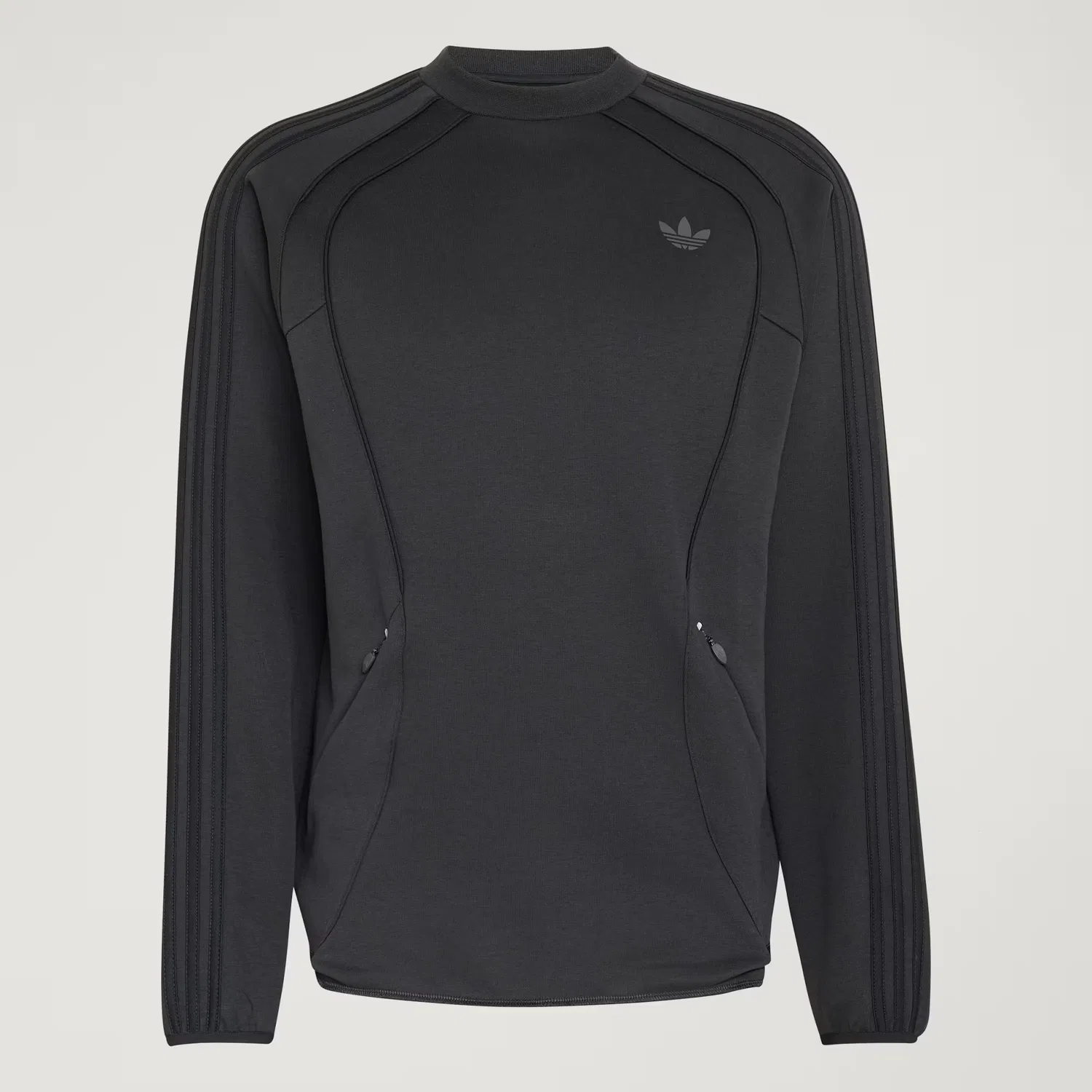 Мужской свитшот прямого кроя Spacer Teamgeist 26 Cutline Crew Adidas Originals, черный — фото 4
