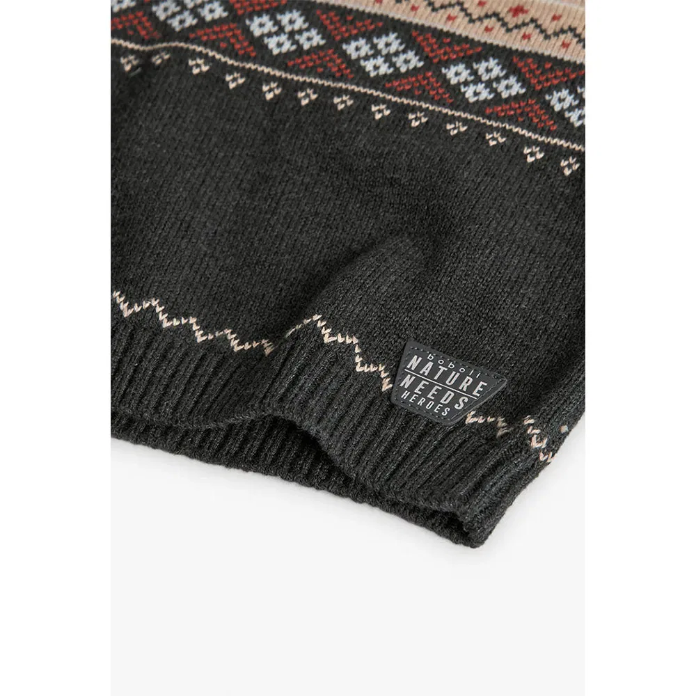 Свитер Boboli Knitwear, бежевый — фото 4