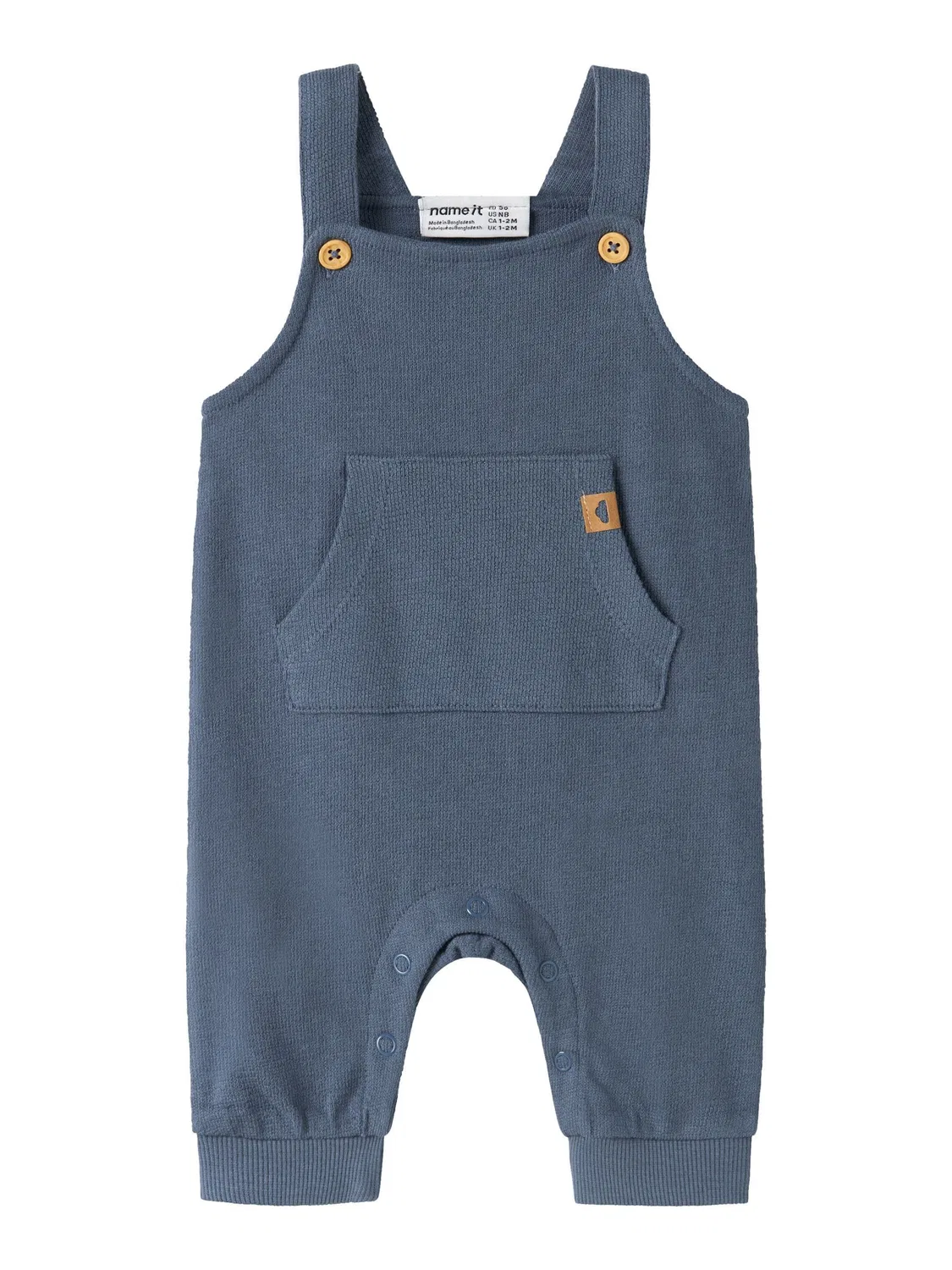 Комбинезон на лямках джинсовый Overall in Vintage Indigo Name It, синий