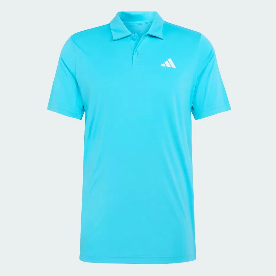 Мужское поло с двумя пуговицами и воротником, модель Club Tennis, adidas, Бирюзовый — фото 4