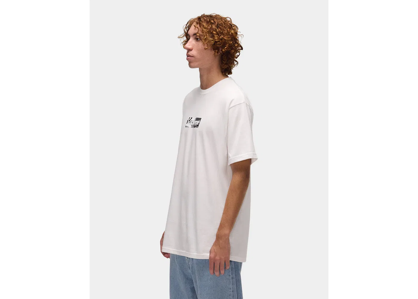 Мужская футболка с принтом Supreme Miami Box Logo Tee, White — фото 4