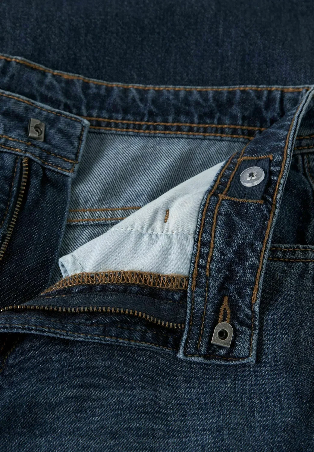 Джинсы-Скейтеры широкого кроя - прямые джинсы Two Soon, Dark Blue Denim — фото 3