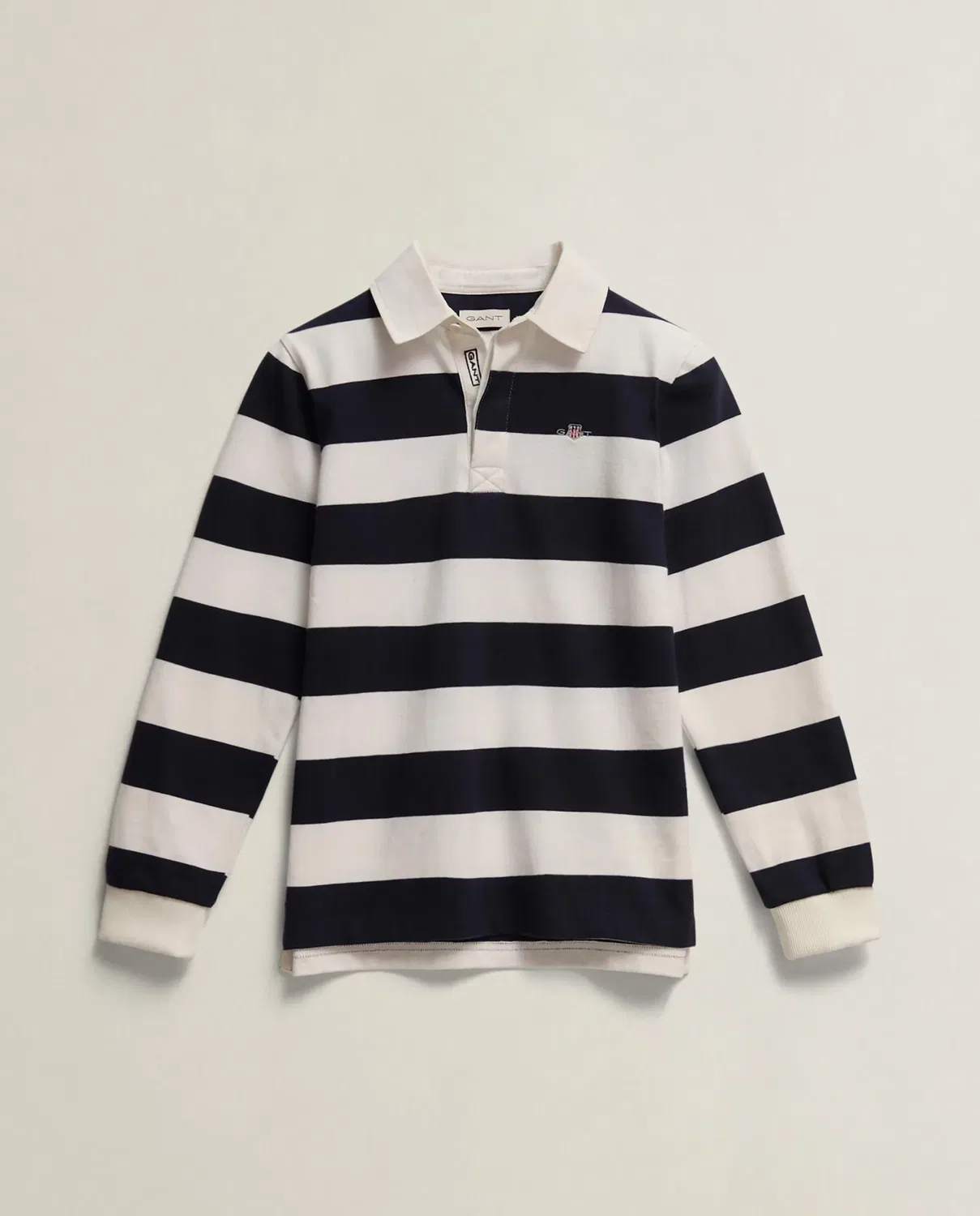 Детский поло для мальчиков с длинным рукавом Gant, Azul Blanco