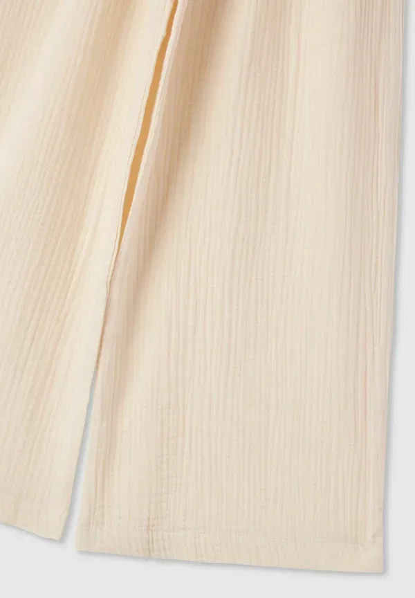 Брюки хлопковые Pantalone lungo tinta unita Terranova, crema, кремовый — фото 3