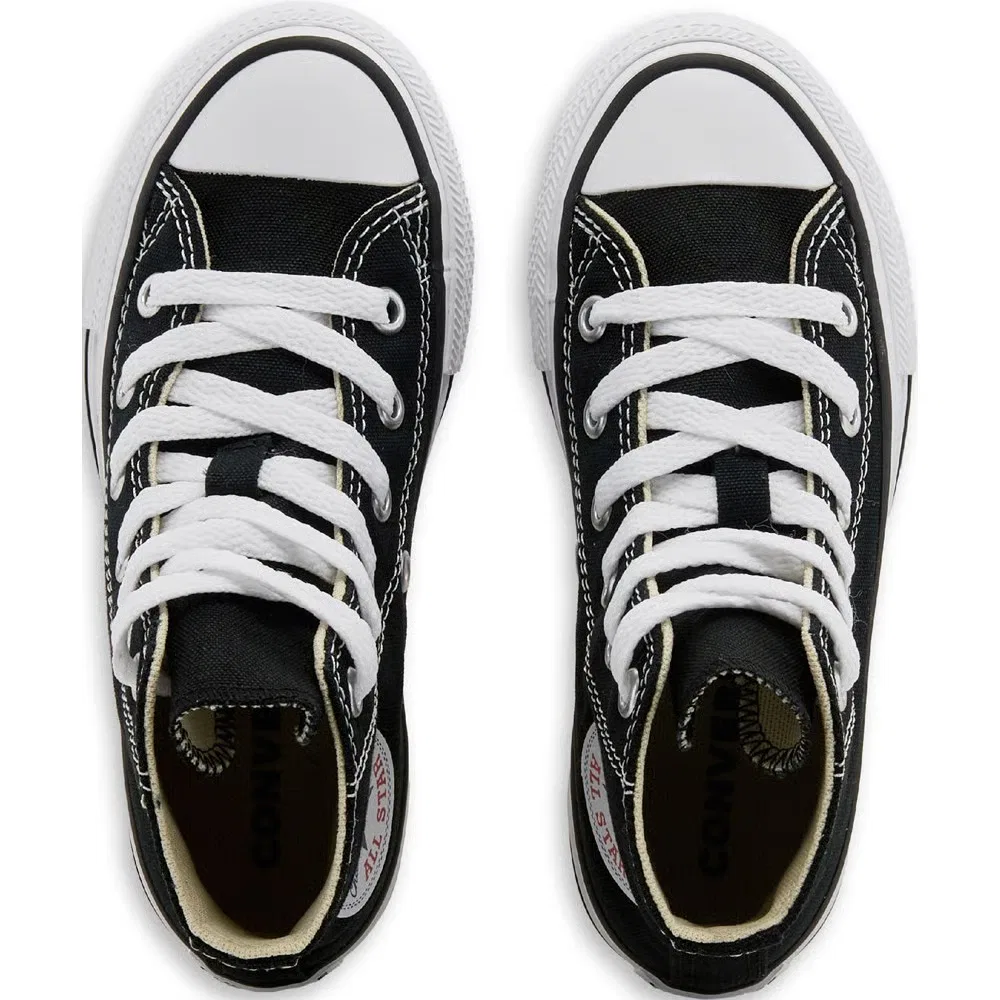 Детские высокие кроссовки Chuck Taylor All Star Converse, Black/White — фото 4