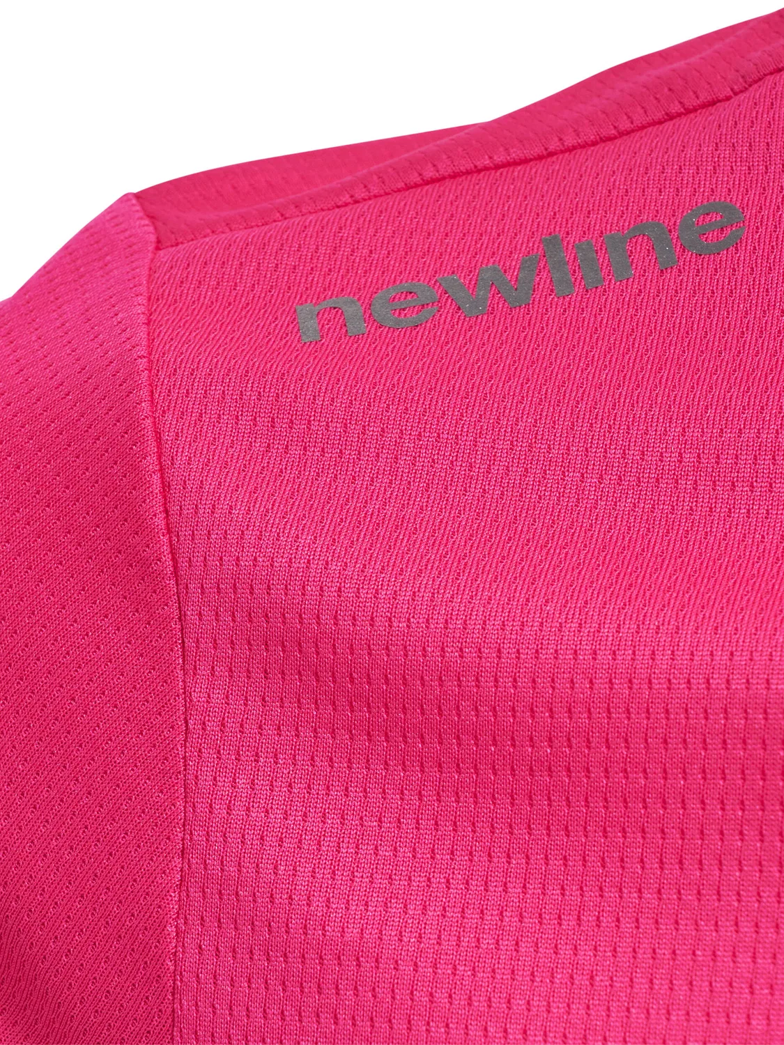 Детская футболка с коротким рукавом из сетчатого джерси Kids Core Newline, Magentapink Rosa — фото 4