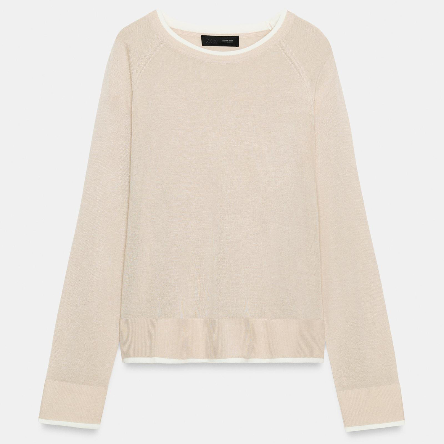 Джемпер Zara Double Knit, песочный