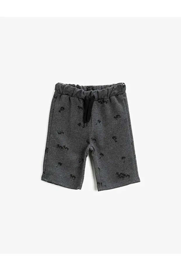 Детские шорты для мальчиков с принтом Koton, Black/06A