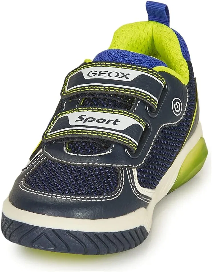 Детские кроссовки для мальчиков Inek 14 Geox, Navy/Lime — фото 4