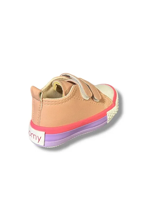 Детские кроссовки для девочек из искусственной кожи Ideal, Pink — фото 3