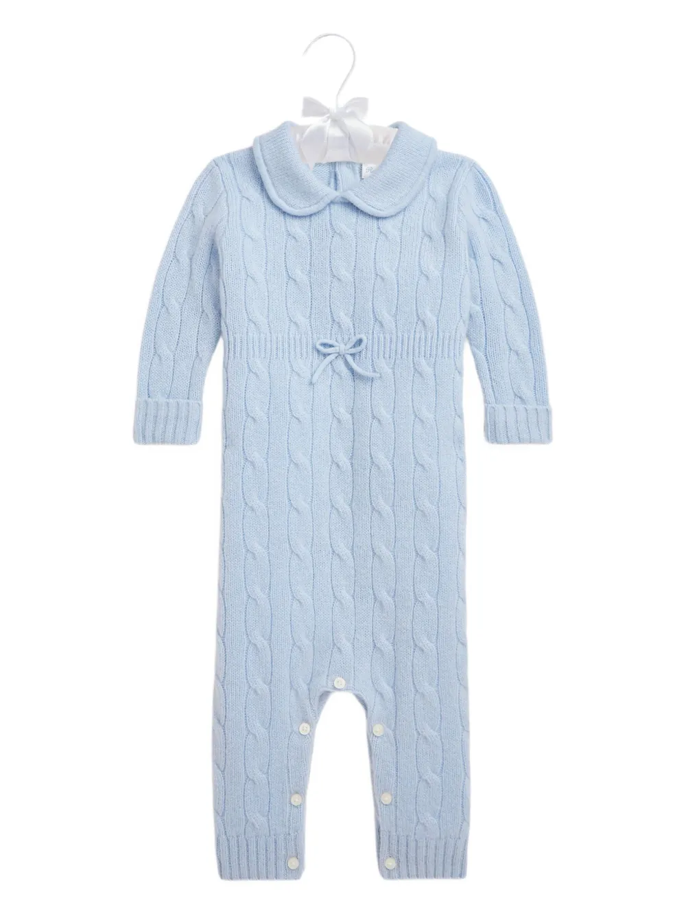 

Кашемировый ромпер фактурной вязки POLO RALPH LAUREN KIDS, синий