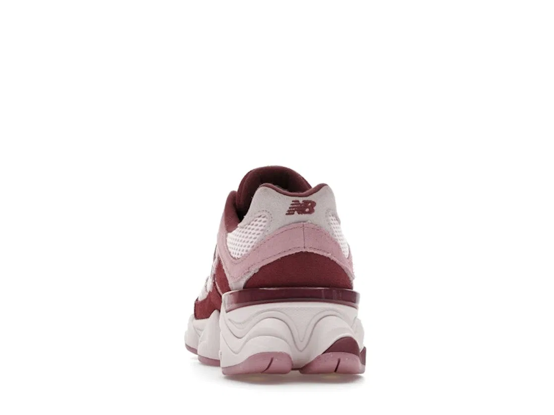 Детские кроссовки Lifestyle с принтом New Balance 9060, Pink Granite Washed Burgundy — фото 4