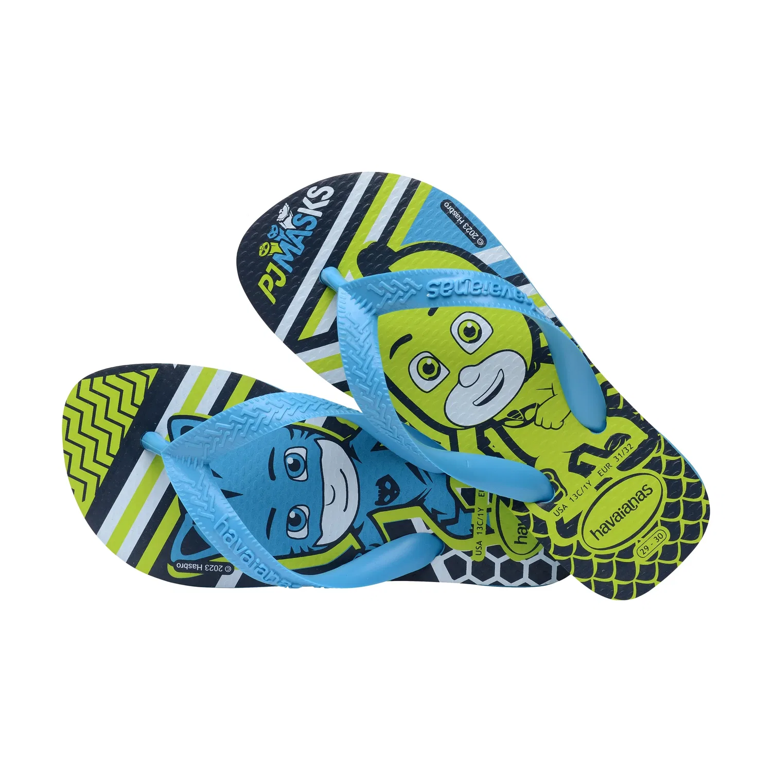 Детские сандалии с принтом PJ Masks Havaianas, синий — фото 3