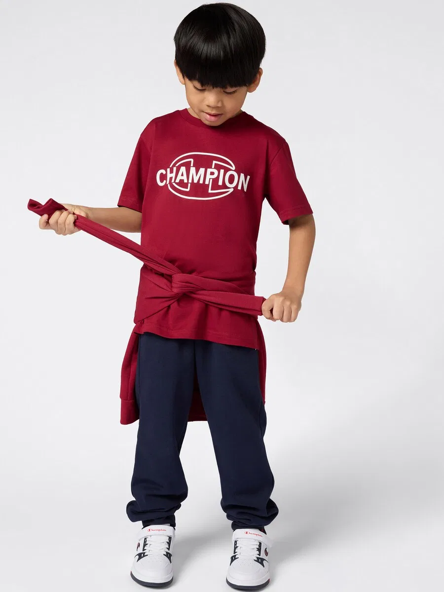 Футболка рубиново-красного цвета Champion — фото 4