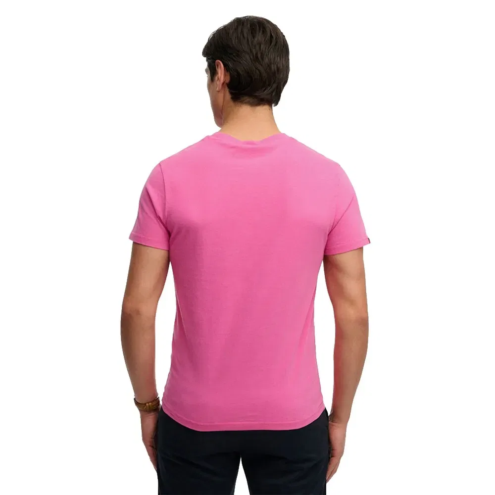 Мужская футболка с коротким рукавом и вышивкой Superdry, Pink — фото 2