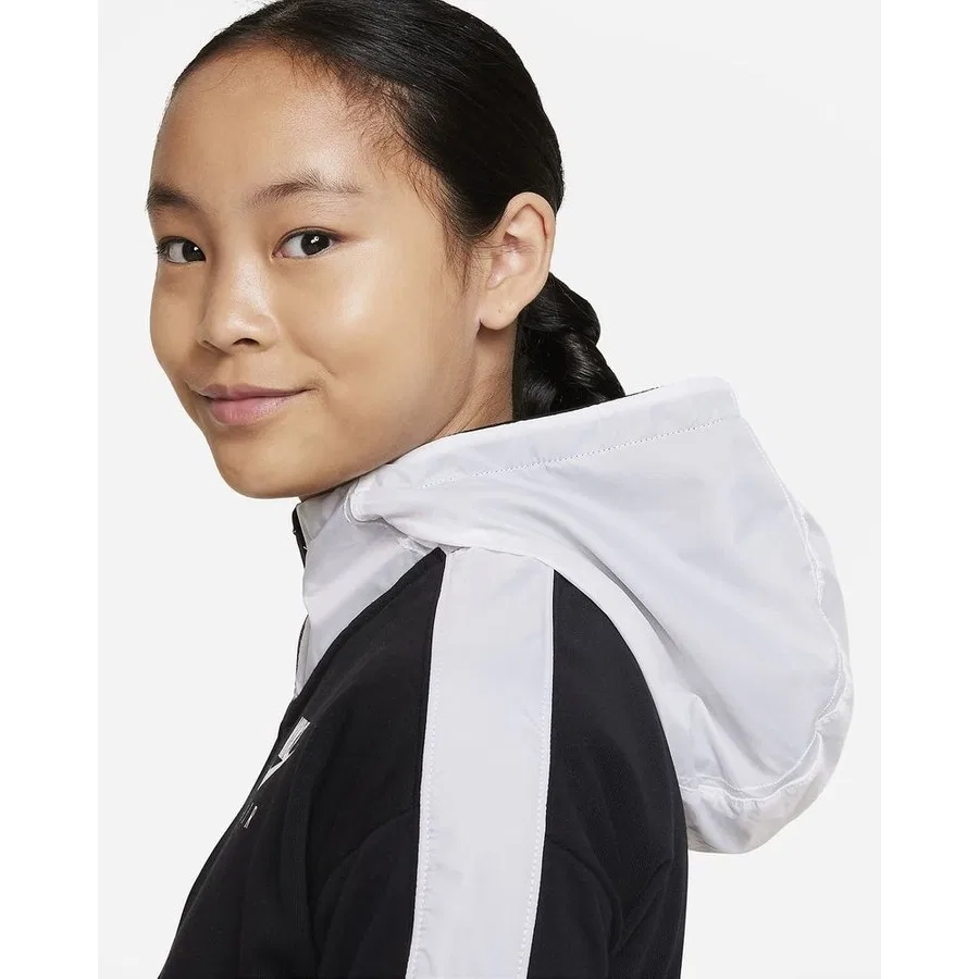 Детская худи с капюшоном на молнии Nike Full-Zip Hoodie, Черный — фото 3