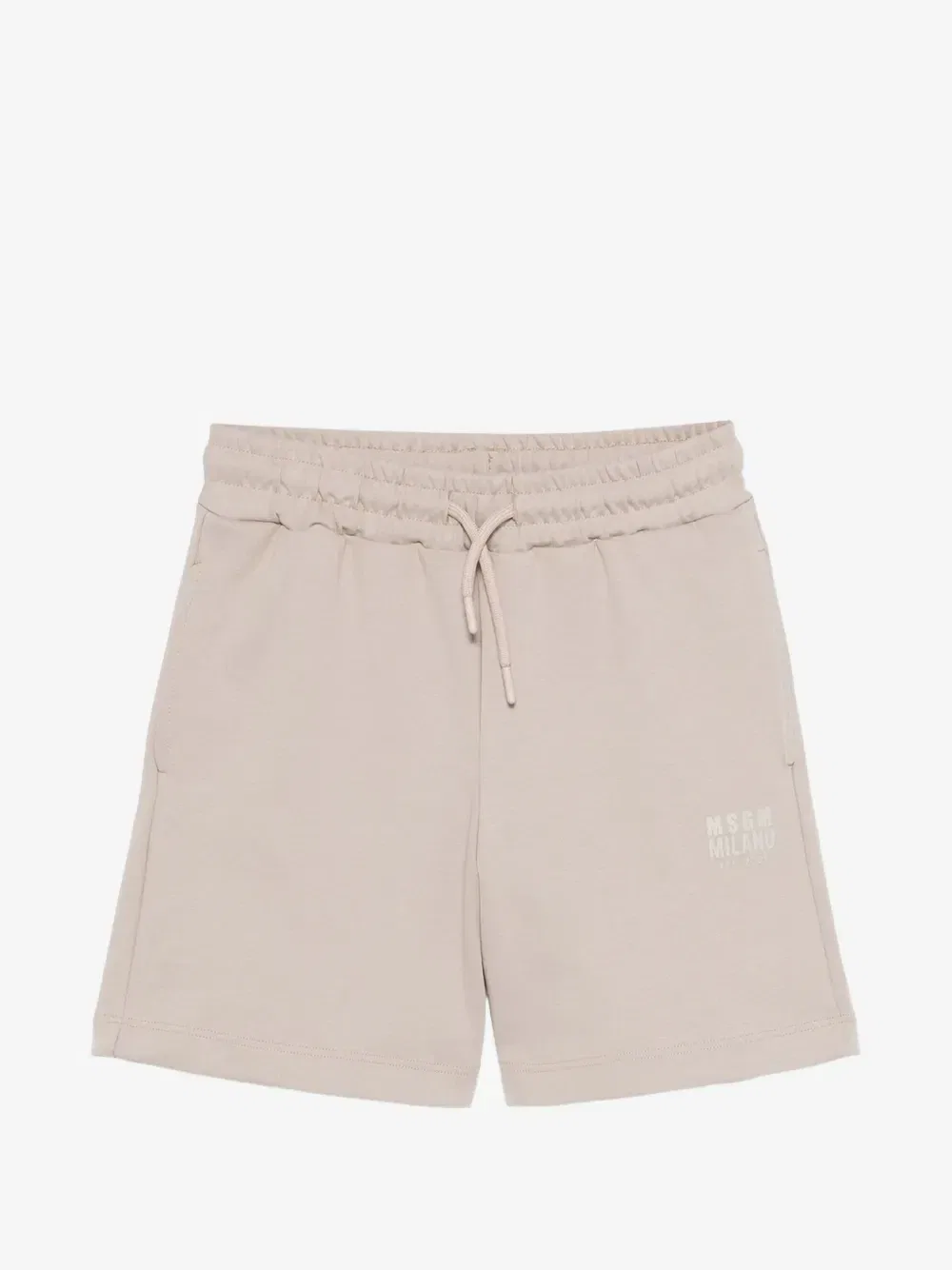Спортивные шорты с логотипом MSGM Kids, бежевый