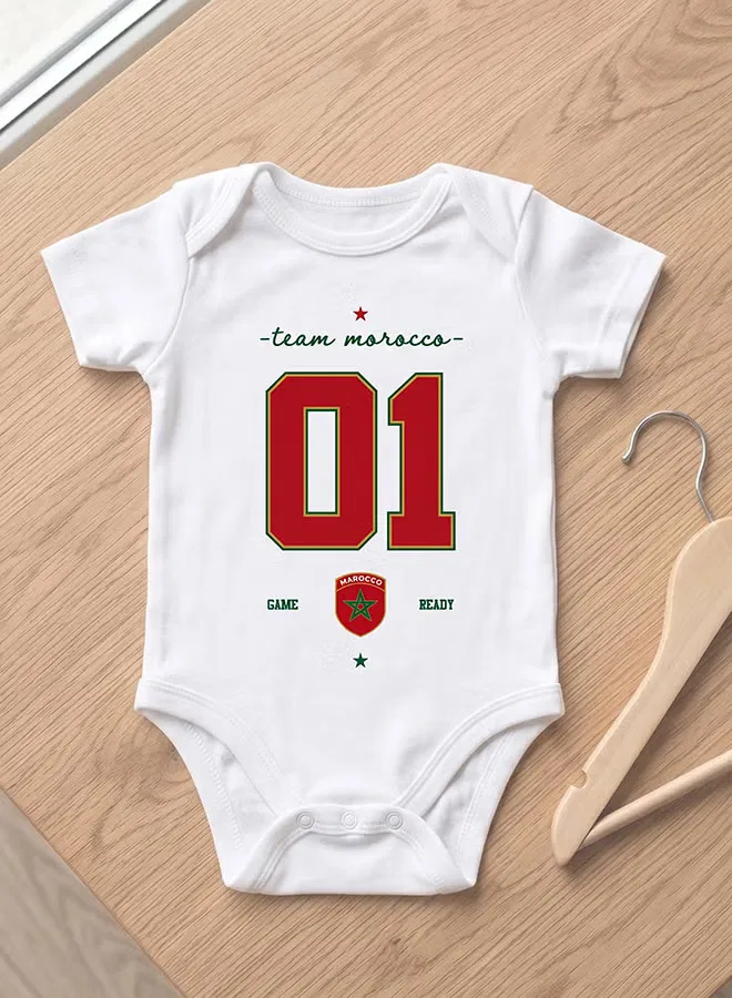 Боди-комбинезон с принтом Little Champion Teddy Nurtur, белый — фото 2