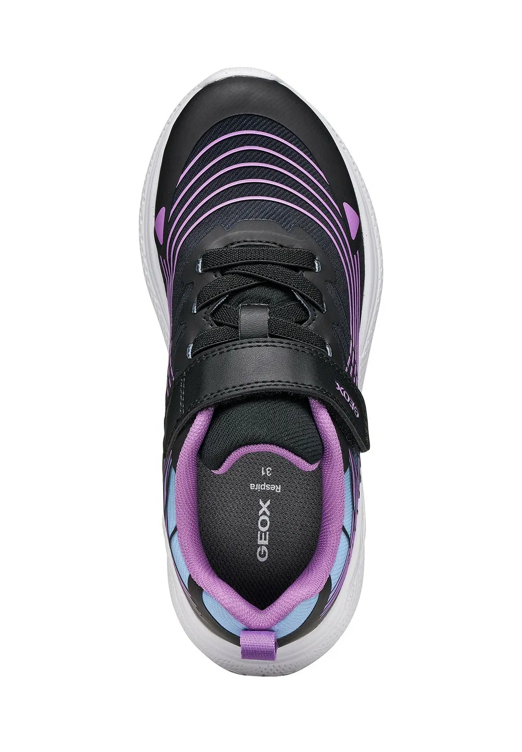 J sprintye girl - кроссовки Geox, Black Pink — фото 3